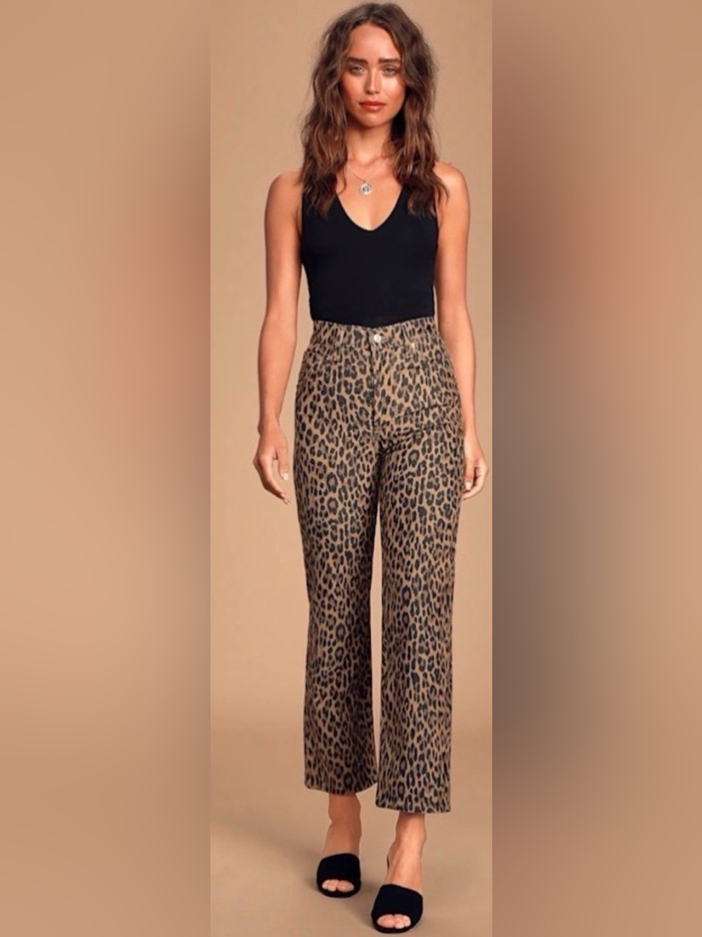 Levi’s ribcage jeans in cheetah print